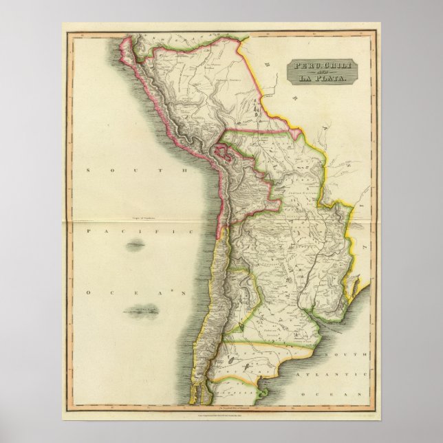 Póster Perú, Chile, La Plata 2 (Frente)
