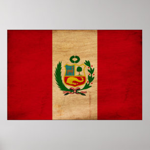 Póster Peru Flag