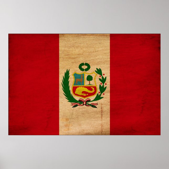 Póster Peru Flag (Frente)