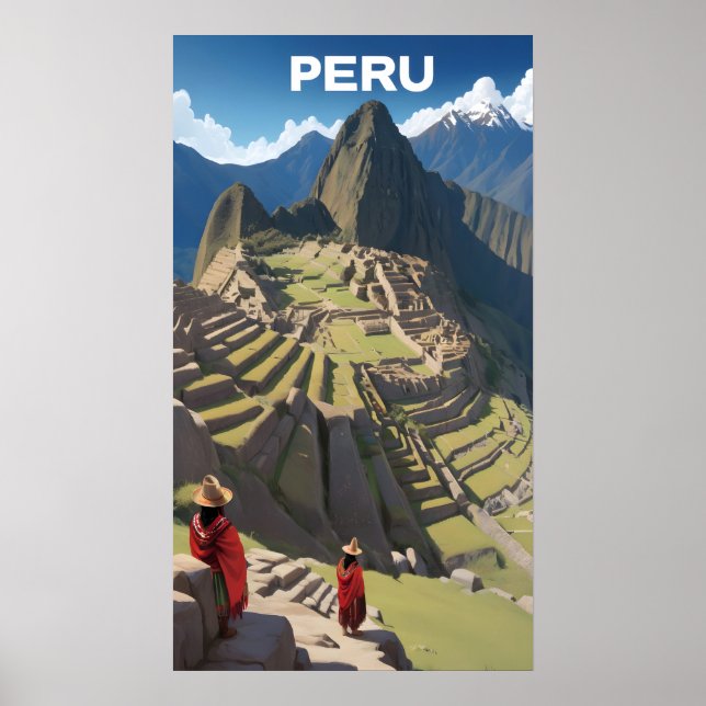 Póster Perú Machu Picchu (Frente)