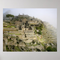 Perú, Machu Picchu. La antigua ciudadela de Machu