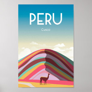 Póster Peru travel poster