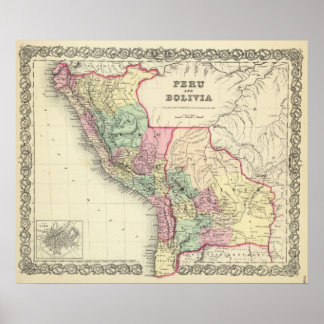 Póster Perú Y Bolivia