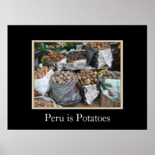 Póster Peruvian Potatoes - Market Stall
