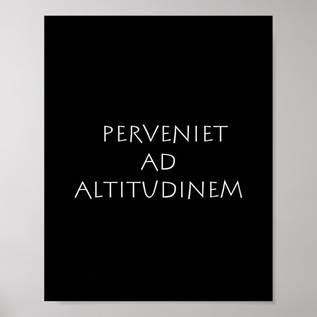 Póster Perveniet ad altitudinem (Frente)