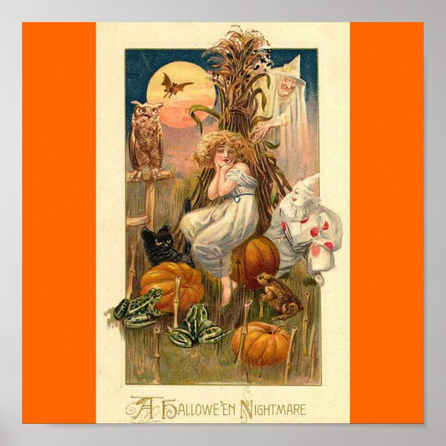 Póster pesadilla de halloween (Frente)