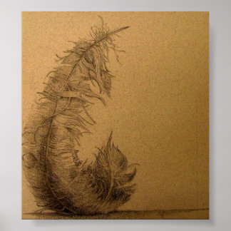 Póster Pesado como pluma