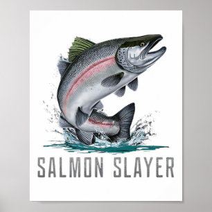 Póster Pesca Asesina de Salmón