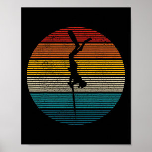 Póster Pesca con arpón vintage regalo para pescador con a