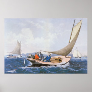 Póster Pesca con cebo de cuchara con cebo de cuchara para