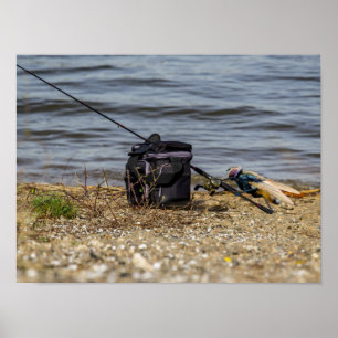 Póster Pesca con Mosca