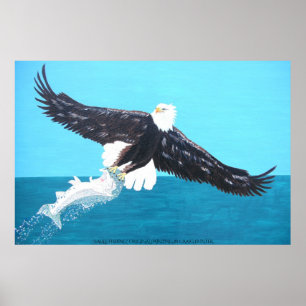 Póster Pesca de águila