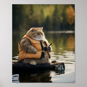 Póster Pesca de gatos grasos