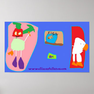 Póster pesca de goin, www.elliecastellanos.com