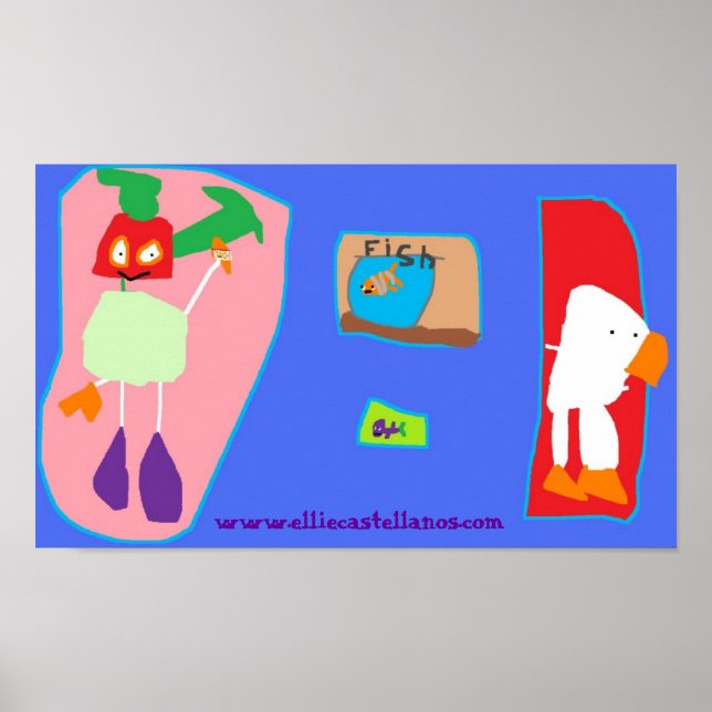 Póster pesca de goin, www.elliecastellanos.com (Frente)