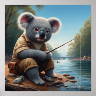 Póster Pesca de Koala
