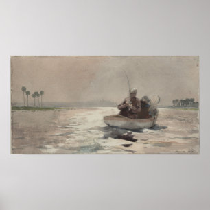 Póster Pesca de la lubina la Florida