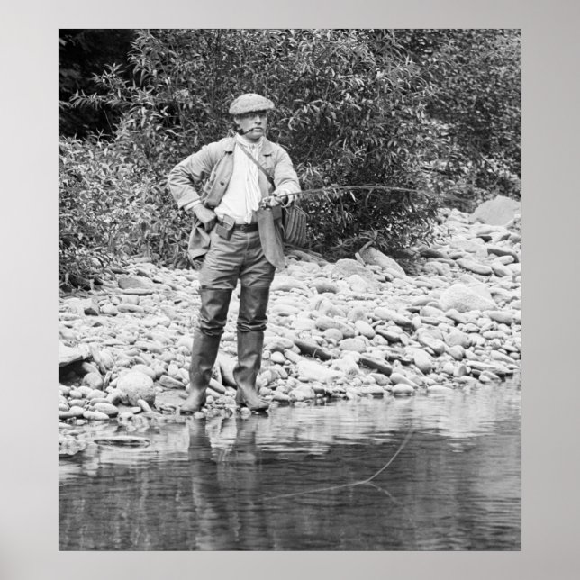 Póster Pesca de las destrezas, años 1890 (Frente)