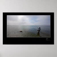 Pesca de mosca en la costa danesa