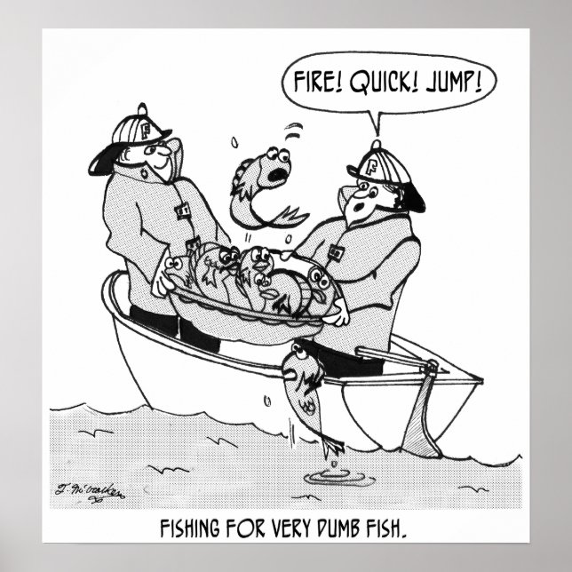 Póster Pesca De Peces De Pescado (Frente)