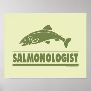 Póster Pesca de salmón