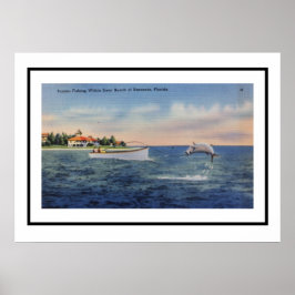 Póster Pesca de Tarpon Sarasota 20x28
