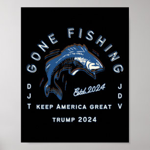 Póster Pesca de Trump Vance 2024