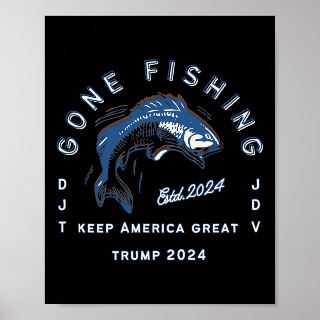 Póster Pesca de Trump Vance 2024 (Frente)