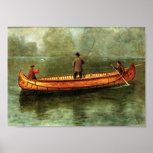 Póster Pesca de una canoa (Frente)