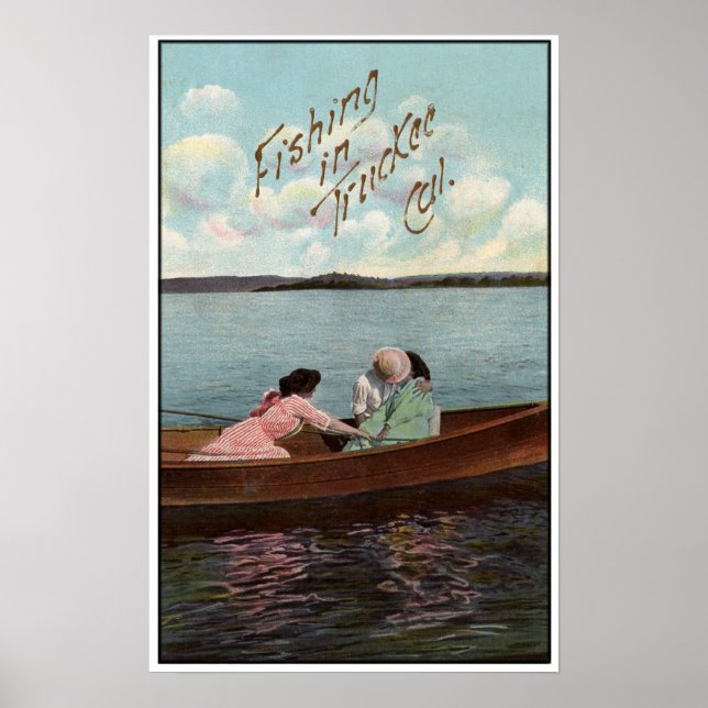 Póster Pesca en camión 1910 (Frente)