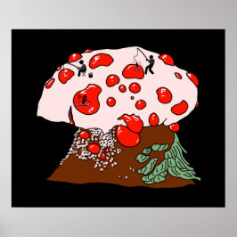Póster Pesca en hongos sangrantes