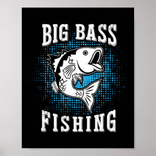 Póster Pesca grande con regalo de pescador