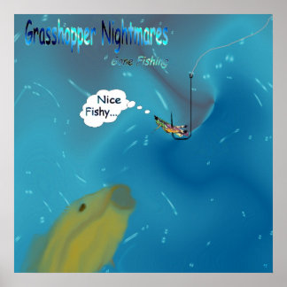 Póster Pesca ida - poster de las pesadillas del saltamont