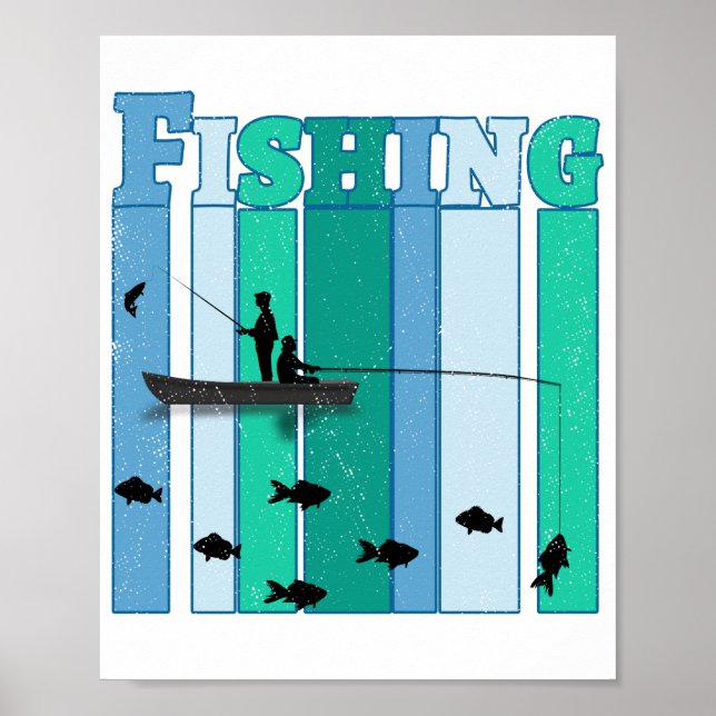 Póster Pesca | Los mejores regalos de pesca (Frente)