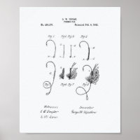 Pesca Mosca 1892 Patente Art - Libro Blanco