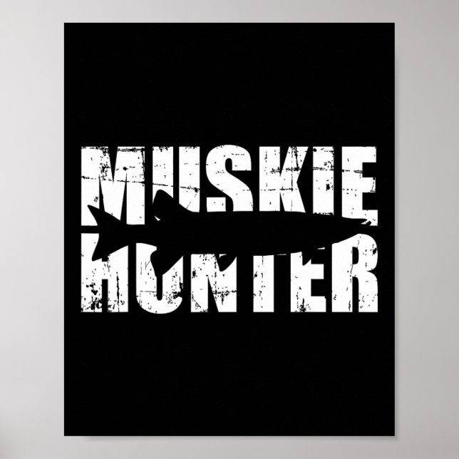 Póster Pesca Muskie Hunter (Frente)