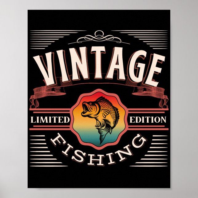 PÓSTER PESCA VINTAGE EDICIÓN LIMITADA  (Frente)