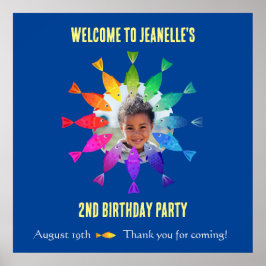 Póster Pescado arcoiris en el océano cálida bienvenida