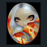 Póster Pescado de cebo: pez dorado y dorado prINT<br><div class="desc">El pescado siempre ha sido una de mis cosas favoritas para pintar, y estoy explorando esto más allá con mi nueva serie "Pescado Jeweld" que incluye sirenas y peces con elementos decorativos ornamentales (¡lujosos peces!). Esta primera pieza, "Plata y Oro", muestra peces de colores decorados con adornos plateados -un sorprendente...</div>