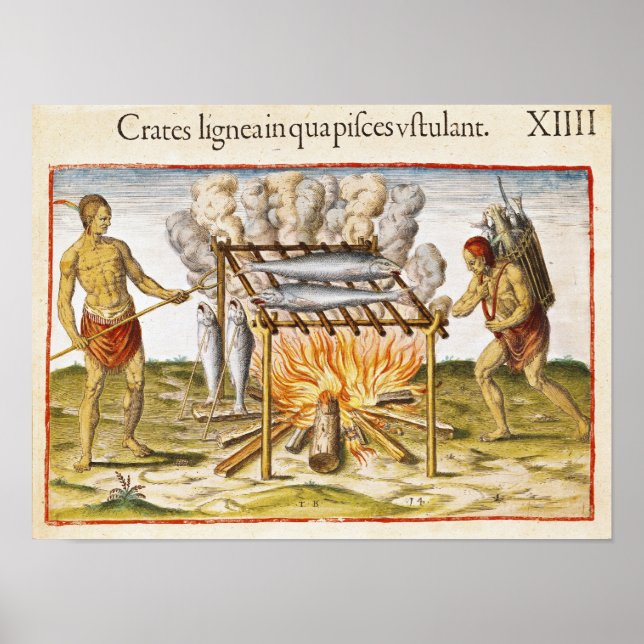 Póster Pescado de cocina (Frente)