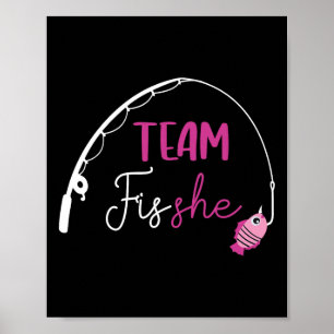 Póster Pescado De Equipo Con Camisas Pescando Género Reve