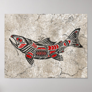 Póster Pescado de Haida Spirit Crackeado