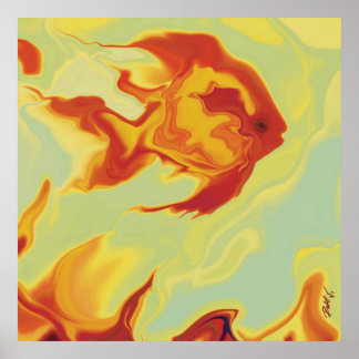 Póster Pescado de oro 1