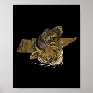 Póster Pescado de pescado capturado de Tennessee