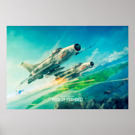 Póster Pescado del poster Mikoyan-Gurevich MiG-21