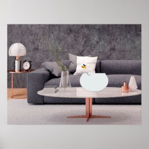 Póster Pescado dorado volador