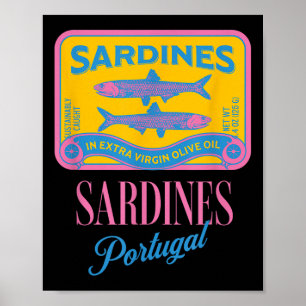 Póster Pescado Enlatado Sardinas Enlatadas Pescado Enlata