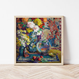 Póster Pescado, frutas y flores   Kathryn E. Cherry