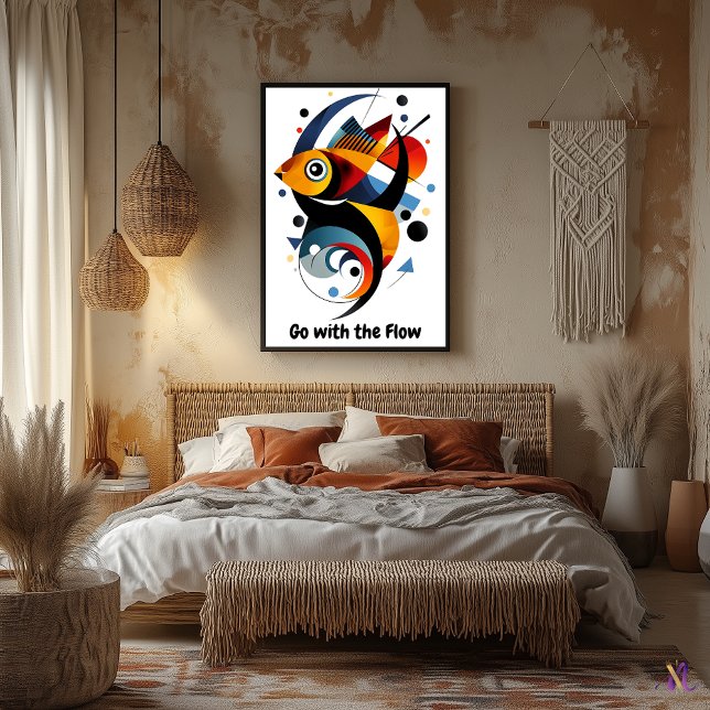 Póster Pescado geométrico con abstracto Minimalista motiv (Subido por el creador)