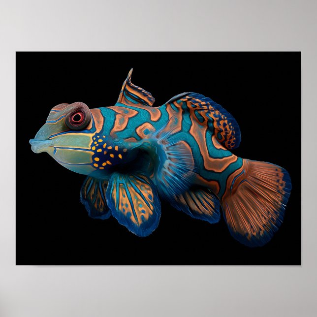 Póster Pescado mandarín (Frente)